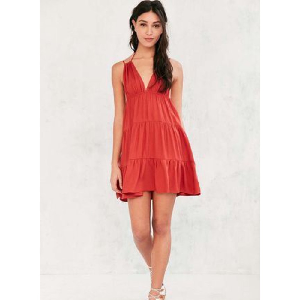 Ecote Tunnel Strap Tiered Dress